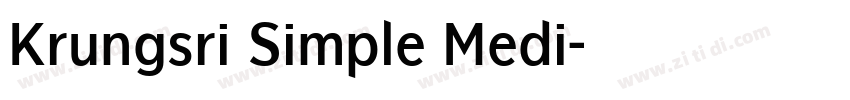 Krungsri Simple Medi字体转换